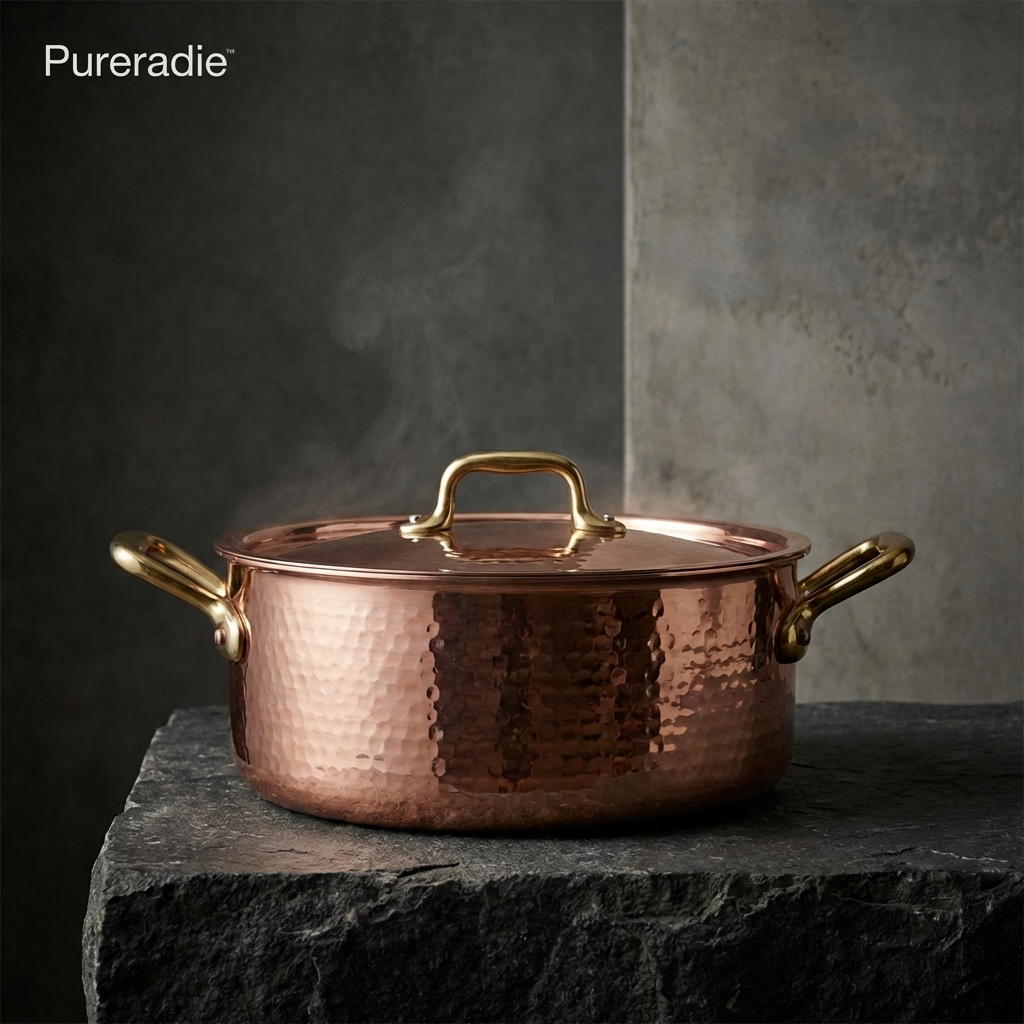 Pureradie™ Heritage Hammered Copper Chef Pot