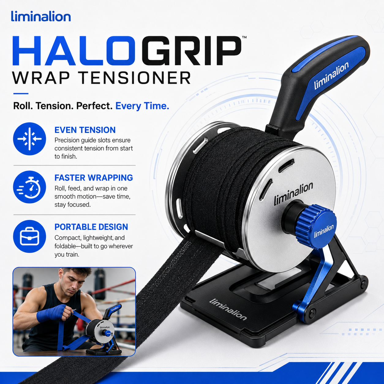 Liminalion™ HaloGrip Wrap Tensioner