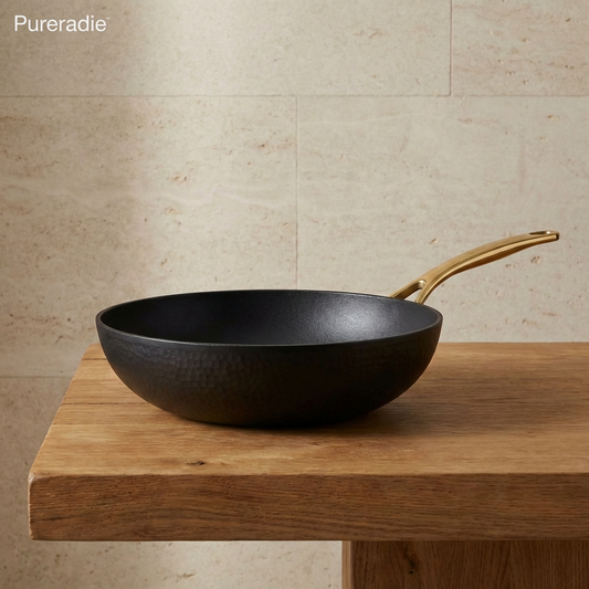 Pureradie™ Obsidian HammerCraft Fry Pan